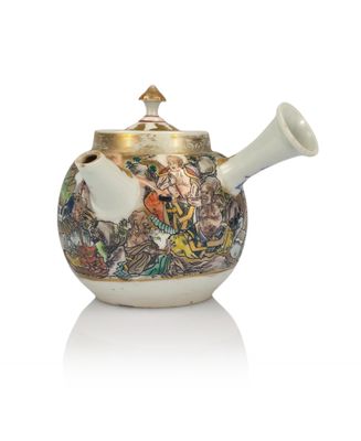 an image of a tea pot with a bird on it