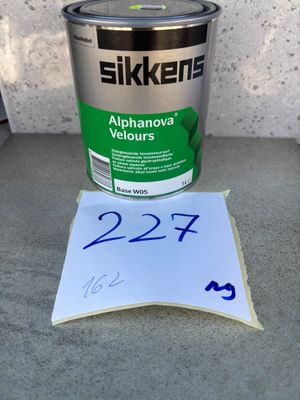 Ensemble de peinture Sikkens Alphanova Velours, base W05, re…