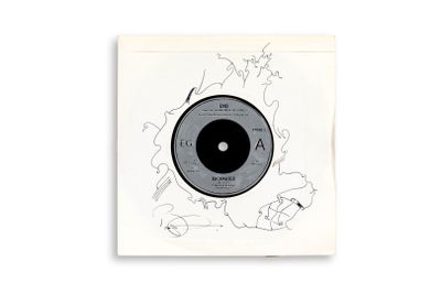 BRIAN ENO Pochette illustrée et signée par l’artiste (1986) …