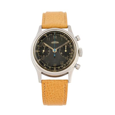ANGELUS Chronographe Gilt No. 267167 Vers 1950 Chronographe …