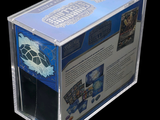 a clear box with a picture of a turtle inside of it