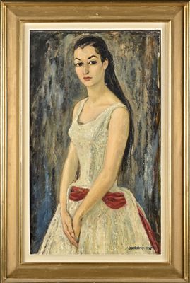Jean ROBIER (1919-2002) Jeune fille brune
