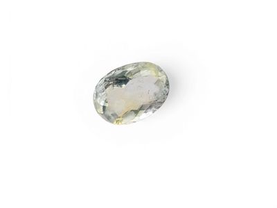 a green amethe gems on a white background