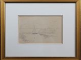an image of a drawing of a sailboat in a body of water