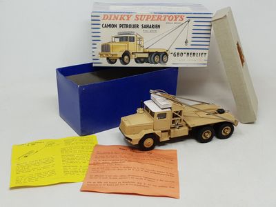 DINKY FRANCE réf 888 camion saharien Berliet GBO porte-chèvr…
