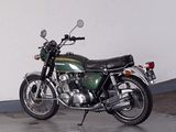 a motorcycle that is parked in a garage