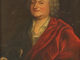 a portrait of a man in a red cloak