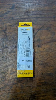 Stylet tactile TVA récupérable.