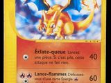 un gros plan d'une carte Pokémon sur laquelle figure un dragon