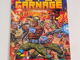 the cover of a comic book with an image of a man holding a gun