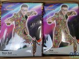 two boxes of sprinkles in the shape of a man in a suit
