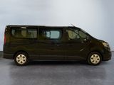 a picture of a black van parked in a room