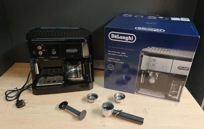 a box of coffee machines sitting on a table