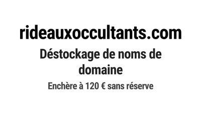 Nom de domaine rideauxoccultants.
