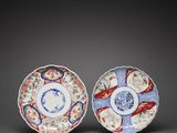 a pair of chinese porcelain dishes, 19th century