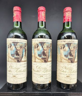3 Bts CHATEAU MOUTON ROTHSCHILD(B a mieux,et,efs,ca) 1 GCC P…