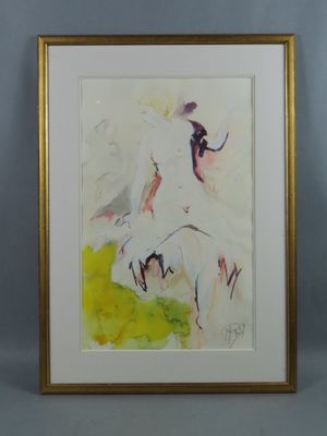 Ecole du XXe siècle. Jeune femme dénudée.
