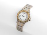 Montre-bracelet Cartier pour femme, en acier inoxydable et or, à quartz