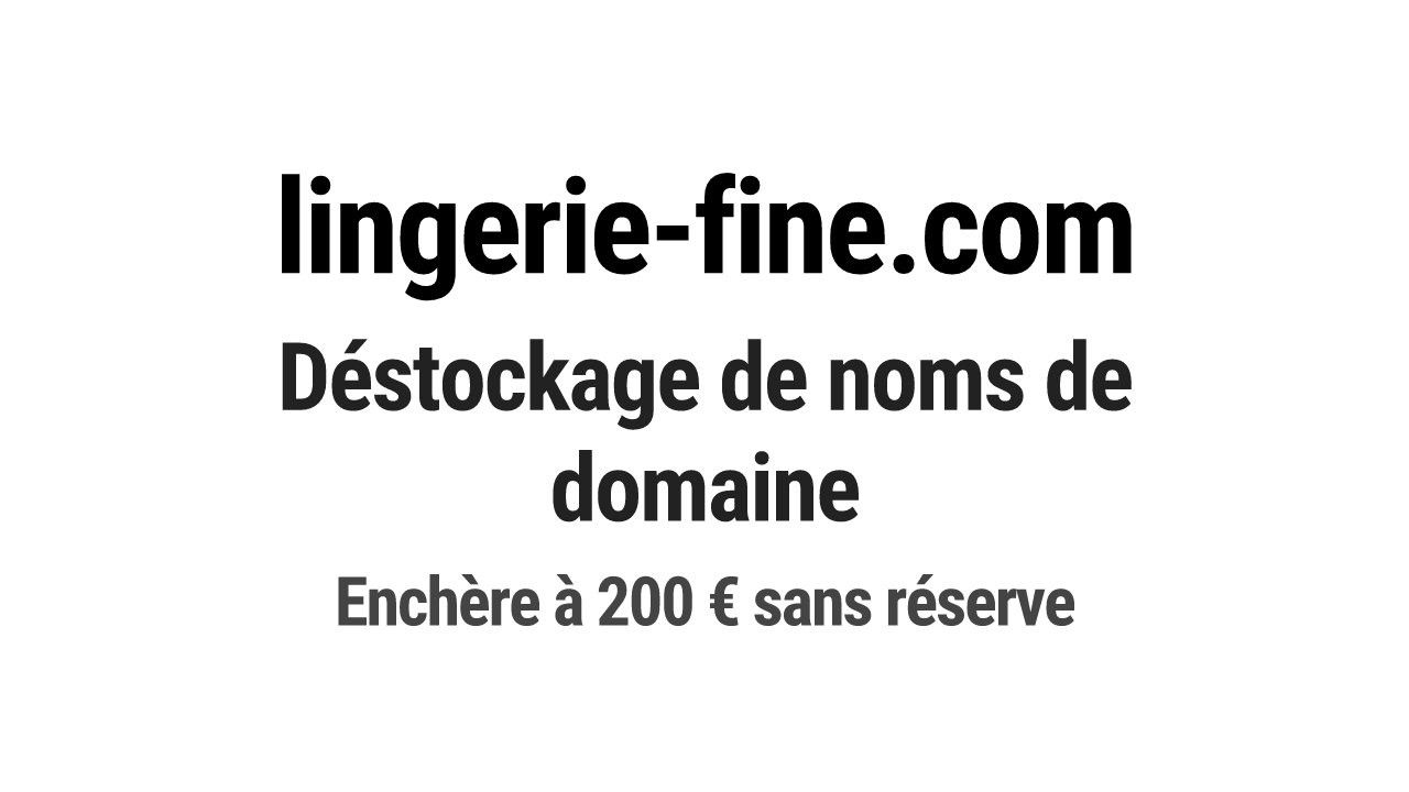 Destockage & Invendus