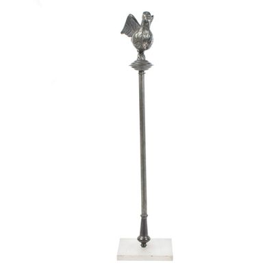TRAVAIL DU XIXE Sceptre à la colombe ou "Odd fellows staff"