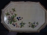 a picture of a tray with berries painted on it
