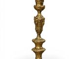 an image of a gold colored candle holder on a white background