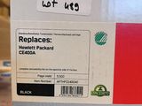 a box with a label on it sitting on a table