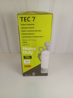 the box of the tec7 vacuum is open on a white surface