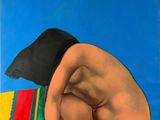une image représentant un tableau où l'on voit un homme assis sur une couverture