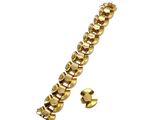 an image of a gold bracelet and earring set on a white background
