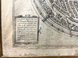 a picture of a map in a frame on the wall