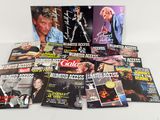 a lot of magazines that are on the table