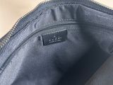 the inside of a black bag with a zipper on it