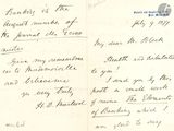 une vieille lettre manuscrite d'un homme qui écrit un poème