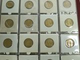 a display case with a lot of coins in it