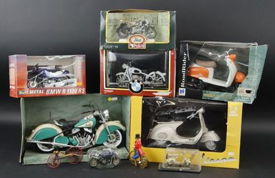 many different types of toys in boxes on a table