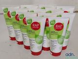 six tubes of soap sitting on top of a counter next to each other