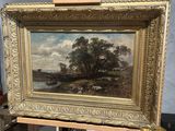 une image d'une image d'une peinture sur un chevalet