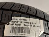 a close up of a tire with a price tag on it