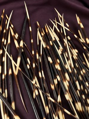 a lot of toothpicks that are on a table