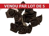 une photo d'un bouquet de roses noires sur fond blanc