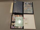 a lot of different stamps on a binder on a table