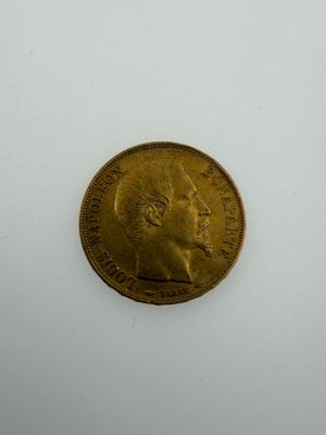 FRANCE. 1 pièce en or de Louis Napoléon Bonaparte tête nue 1…