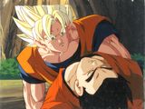 Goku et Gohan de Dragon Ball en plein combat dans une scène de Dragon Ball