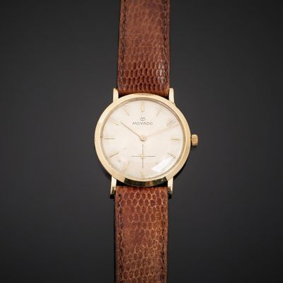 MOVADO. Montre bracelet, boîtier en or jaune 750°°° (poinçon…