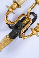 Suite de quatre appliques à trois bras de lumière feuillagés… (photo 5)