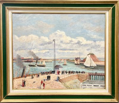 Ecole postimpressioniste de la fin du XIXème siècle. Jetée a…