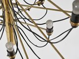 a chandelier with a lot of lights hanging from it