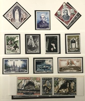 TIMBRE-POSTE - MONACO - ** - ALBUM LINDNER des années 1948 à…