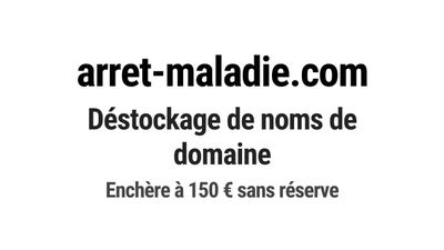 Nom de domaine arret-maladie.com.